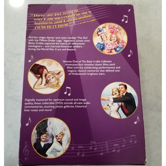 The Betty Grable Collection Vol. 1," DVD box set with booklets and lobby cards - Picture 4 of 8